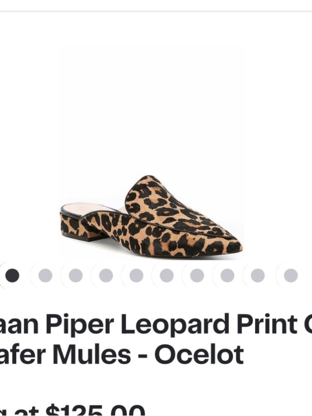 Cole Haan Leopard Print Calf Hair Slip-On Loafers - Black & Tan